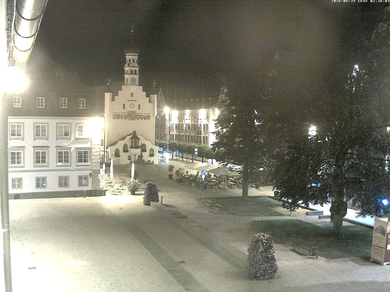 Archiv Foto Webcam Blick auf das Rathaus in Kempten