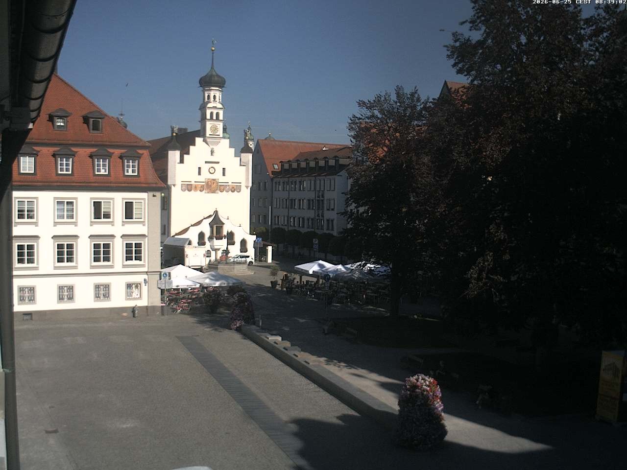 Archiv Foto Webcam Blick auf das Rathaus in Kempten