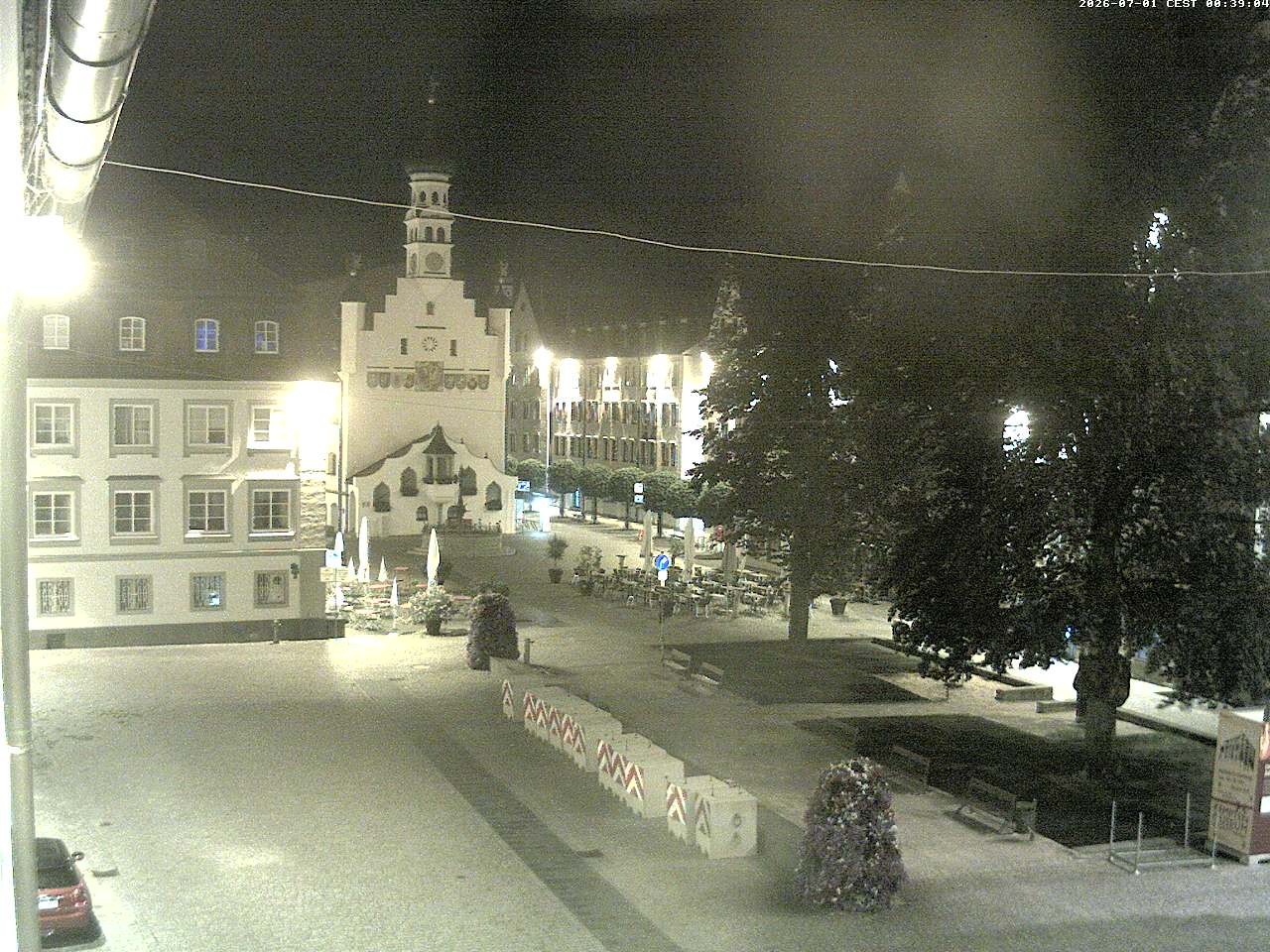 Archiv Foto Webcam Blick auf das Rathaus in Kempten