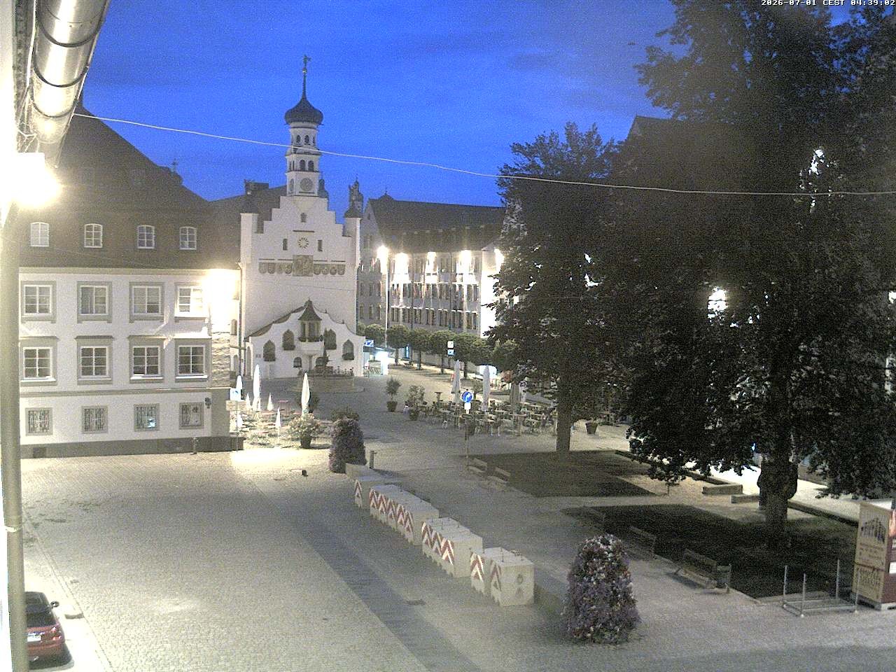 Archiv Foto Webcam Blick auf das Rathaus in Kempten