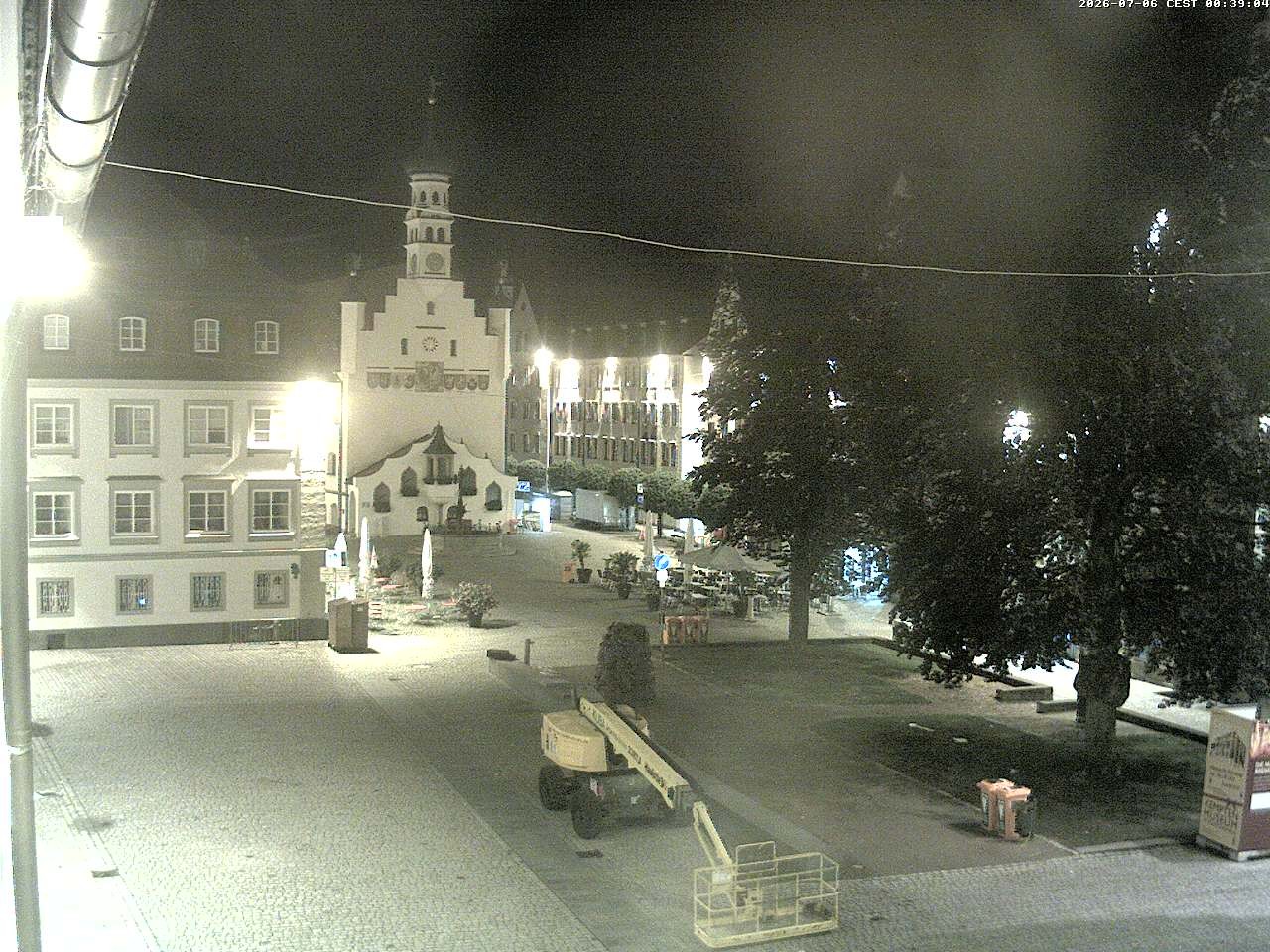 Archiv Foto Webcam Blick auf das Rathaus in Kempten
