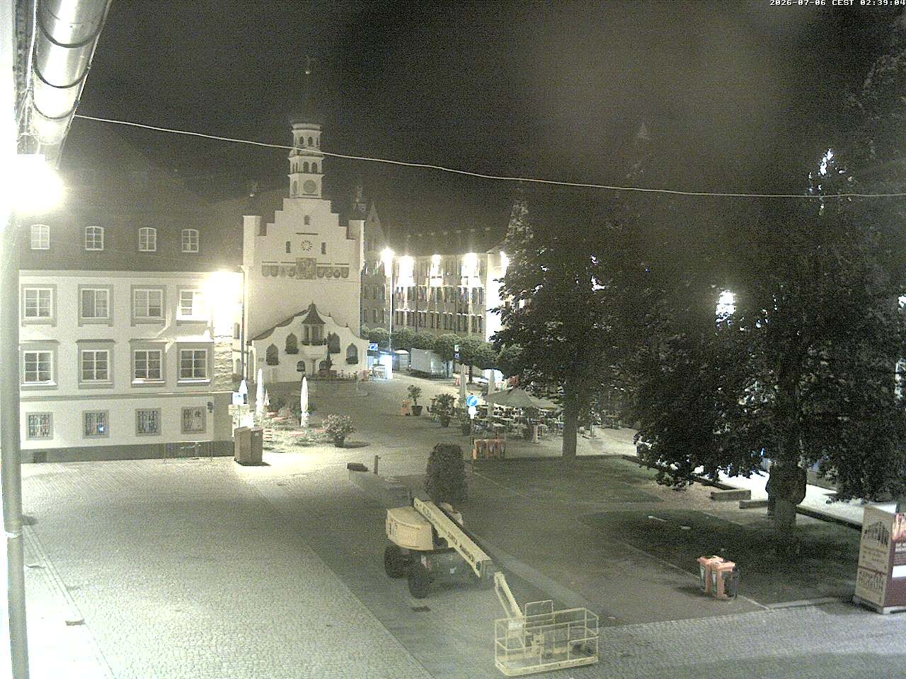 Archiv Foto Webcam Blick auf das Rathaus in Kempten