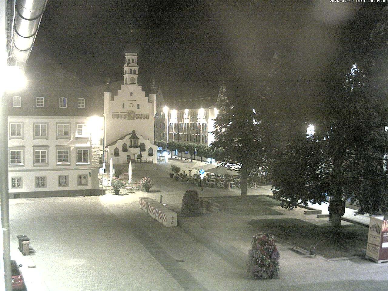 Archiv Foto Webcam Blick auf das Rathaus in Kempten