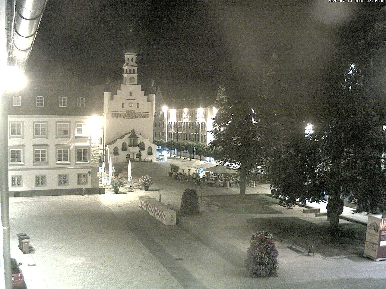 Archiv Foto Webcam Blick auf das Rathaus in Kempten