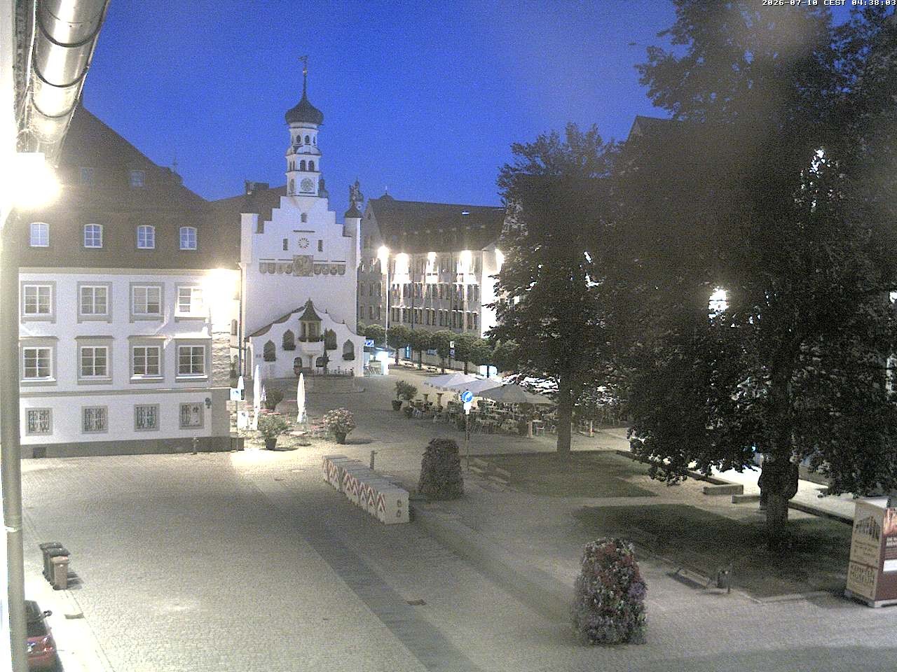 Archiv Foto Webcam Blick auf das Rathaus in Kempten