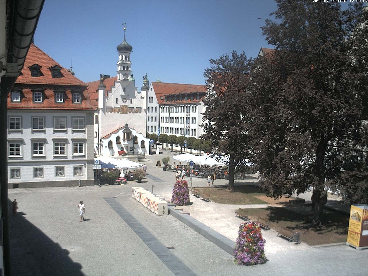 Archived image Webcam Town Hall - Kempten