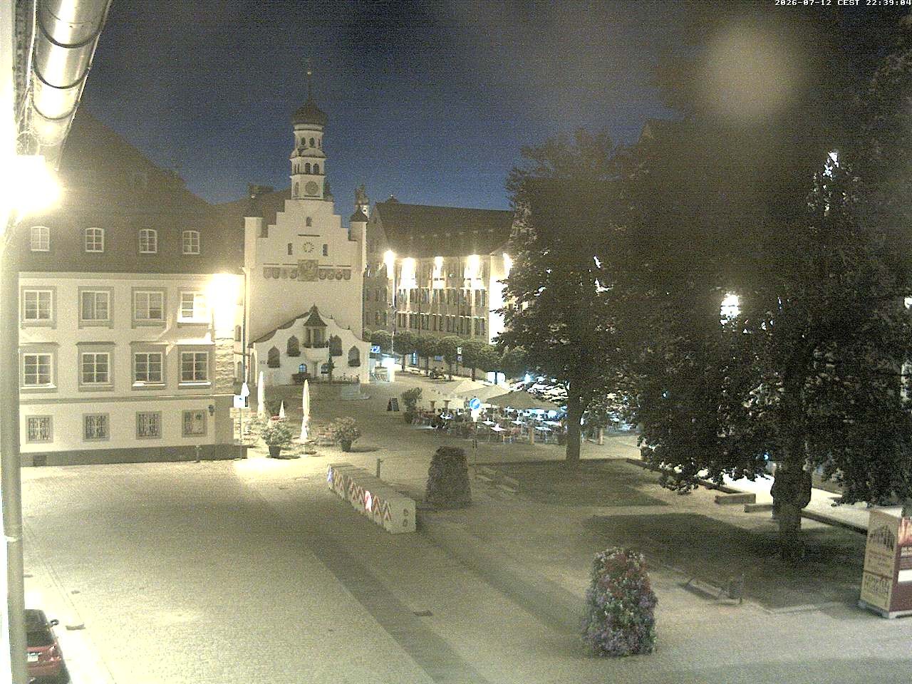 Archiv Foto Webcam Blick auf das Rathaus in Kempten