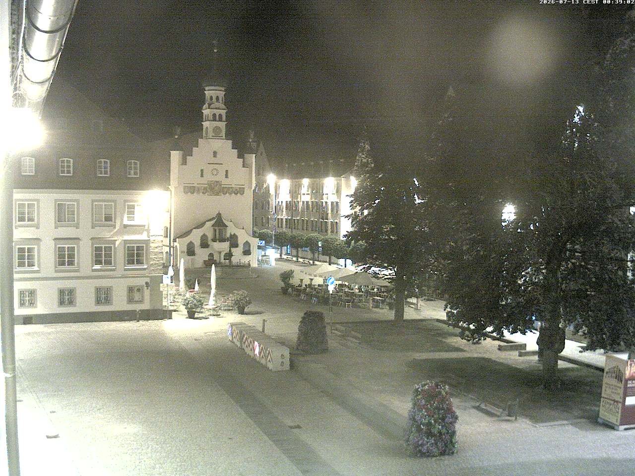 Archiv Foto Webcam Blick auf das Rathaus in Kempten