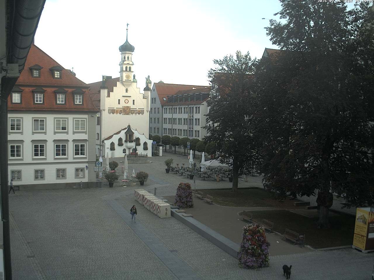 Archived image Webcam Town Hall - Kempten