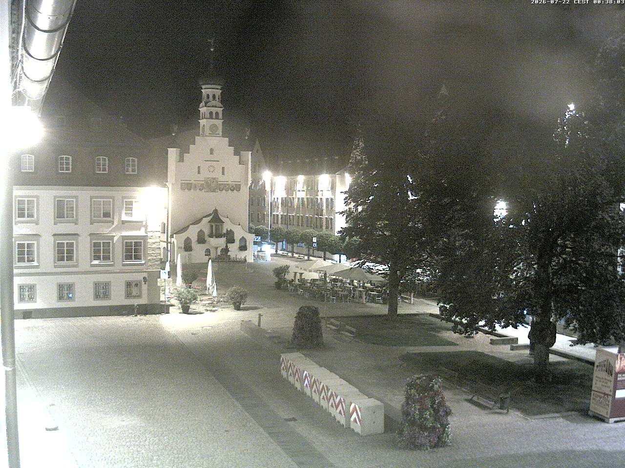 Archiv Foto Webcam Blick auf das Rathaus in Kempten
