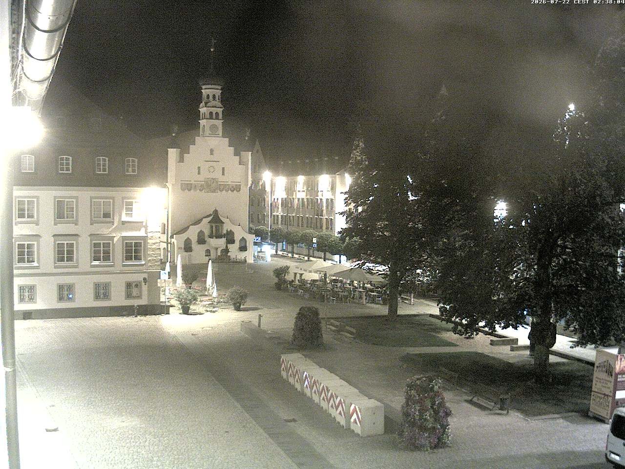 Archiv Foto Webcam Blick auf das Rathaus in Kempten