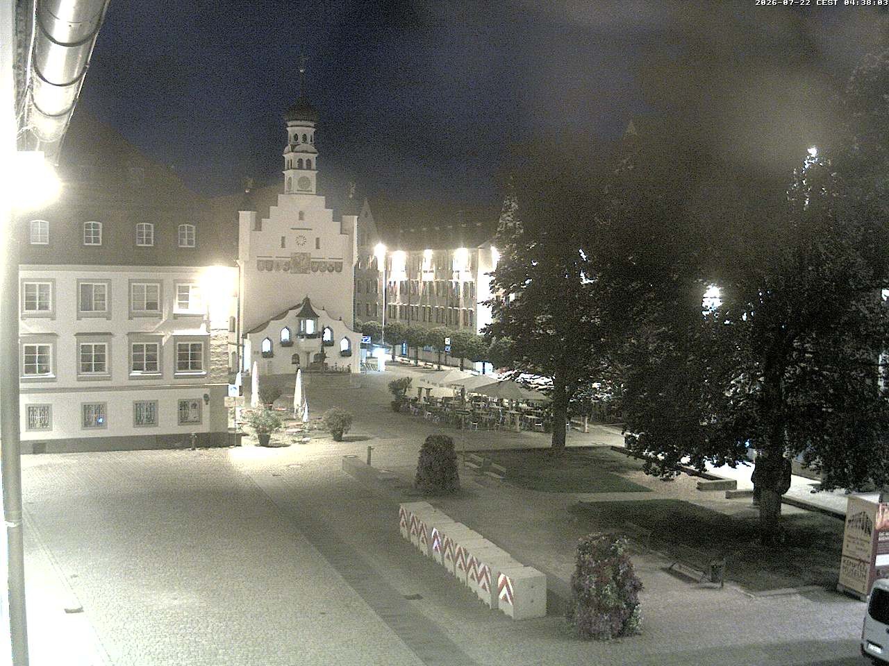 Archiv Foto Webcam Blick auf das Rathaus in Kempten