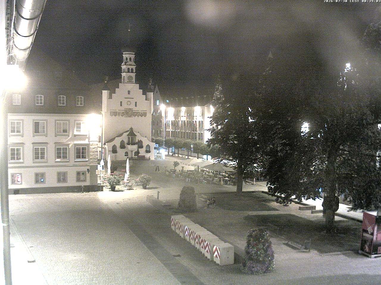 Archiv Foto Webcam Blick auf das Rathaus in Kempten
