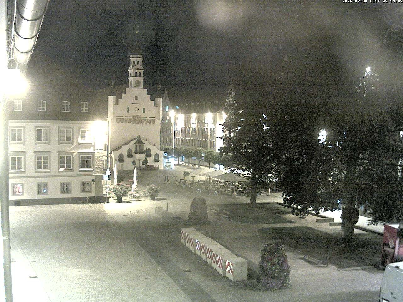 Archiv Foto Webcam Blick auf das Rathaus in Kempten