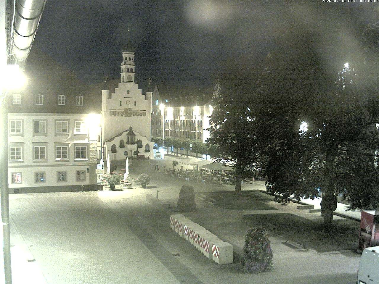 Archiv Foto Webcam Blick auf das Rathaus in Kempten