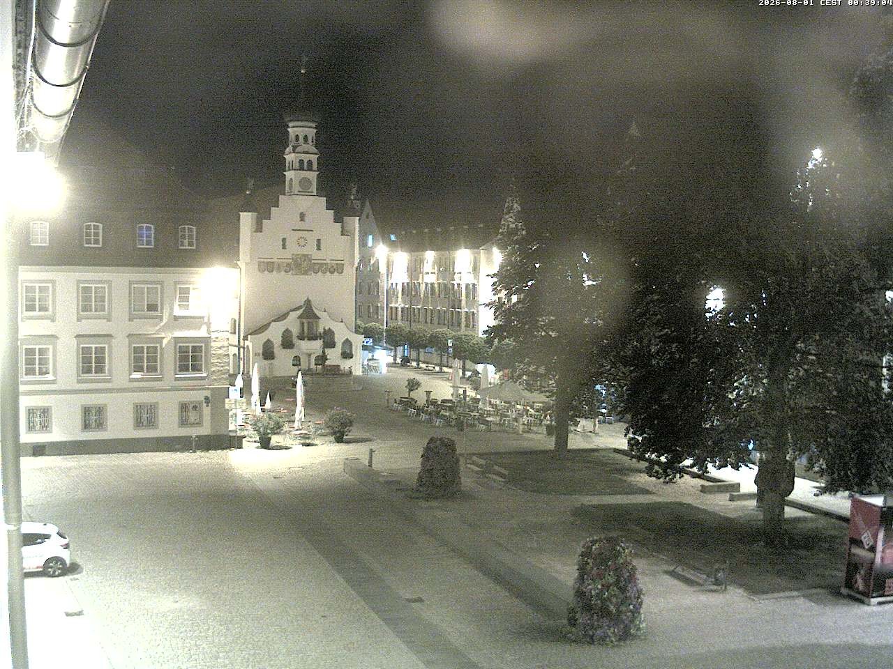 Archiv Foto Webcam Blick auf das Rathaus in Kempten