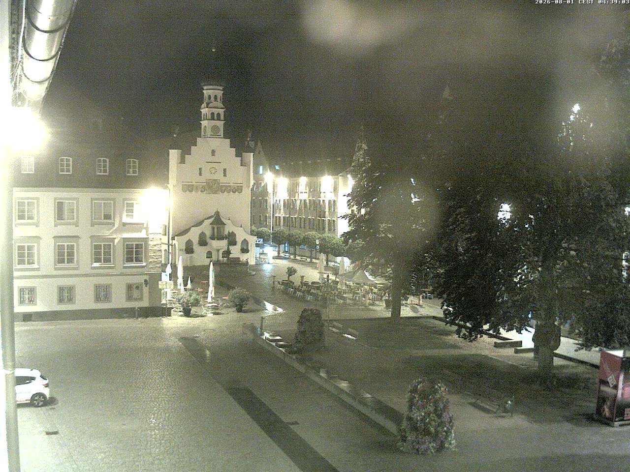 Archiv Foto Webcam Blick auf das Rathaus in Kempten