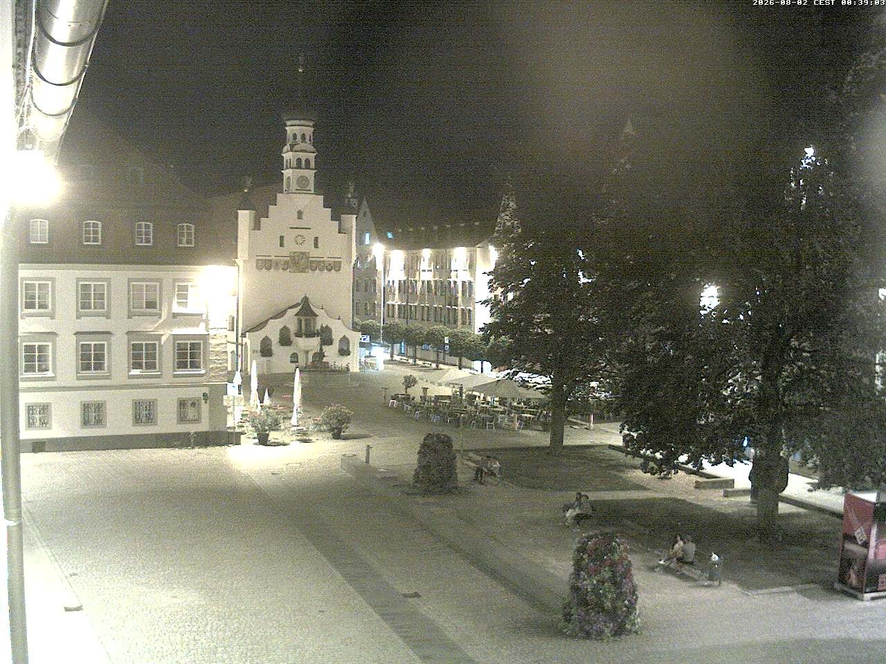 Archiv Foto Webcam Blick auf das Rathaus in Kempten