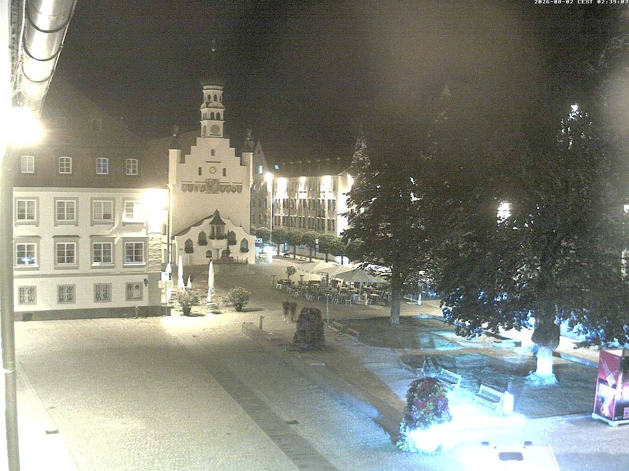 Archiv Foto Webcam Blick auf das Rathaus in Kempten