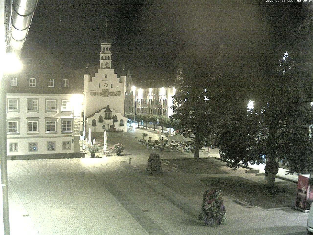 Archiv Foto Webcam Blick auf das Rathaus in Kempten