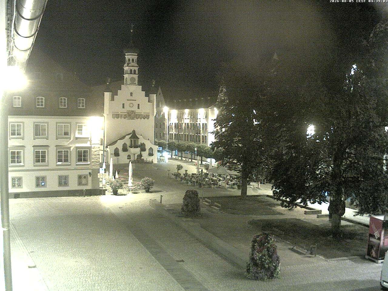Archiv Foto Webcam Blick auf das Rathaus in Kempten