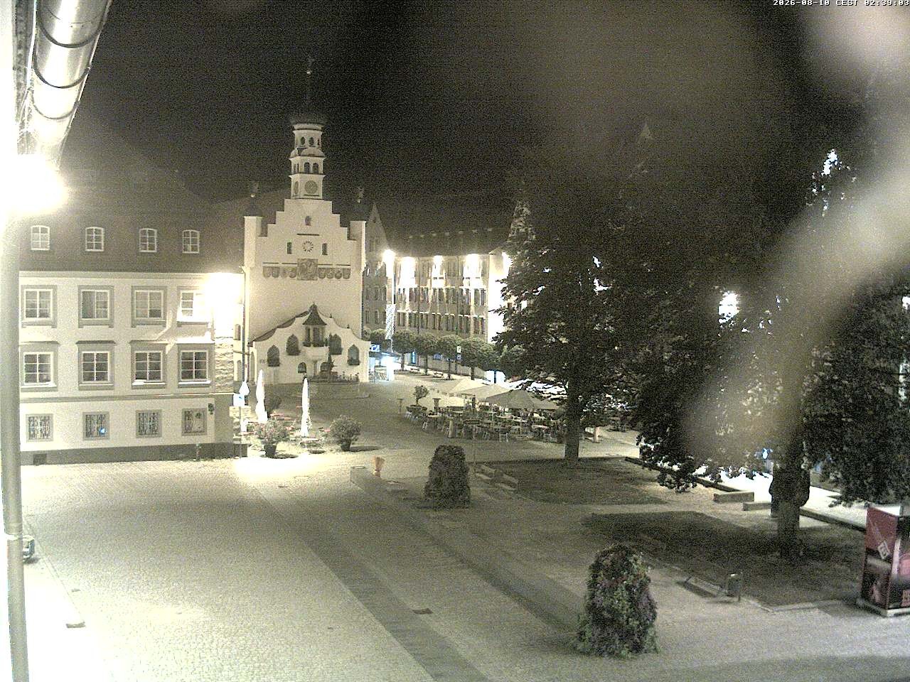 Archiv Foto Webcam Blick auf das Rathaus in Kempten