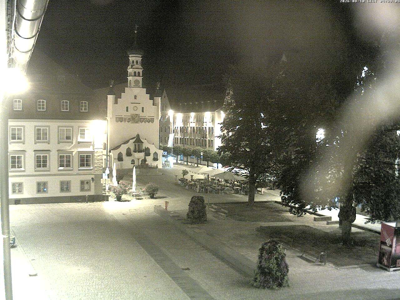 Archiv Foto Webcam Blick auf das Rathaus in Kempten