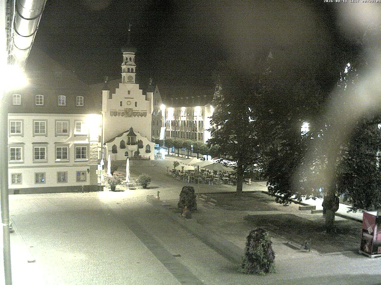 Archiv Foto Webcam Blick auf das Rathaus in Kempten