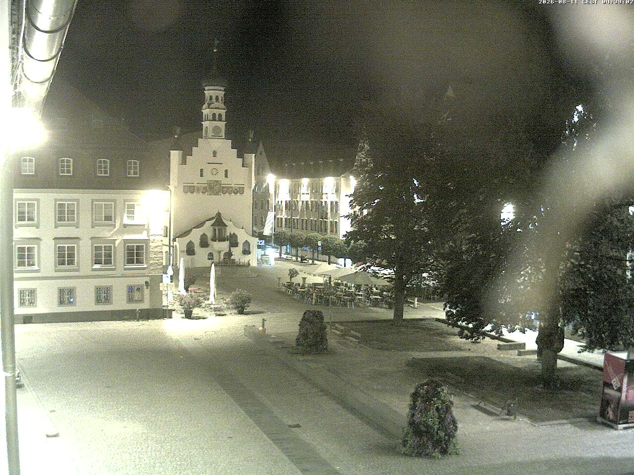 Archiv Foto Webcam Blick auf das Rathaus in Kempten