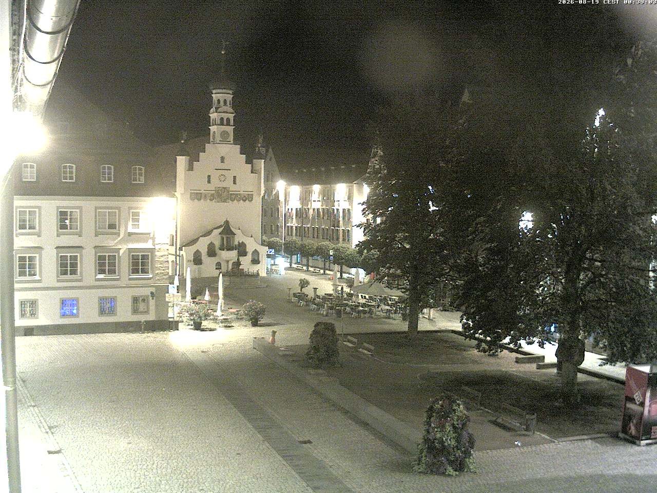 Archiv Foto Webcam Blick auf das Rathaus in Kempten
