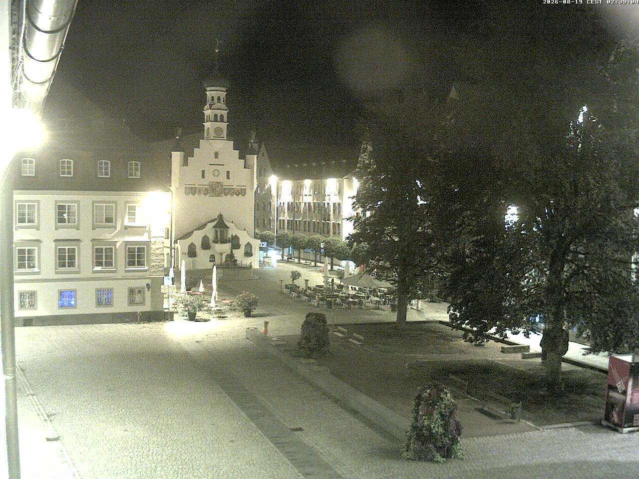 Archiv Foto Webcam Blick auf das Rathaus in Kempten