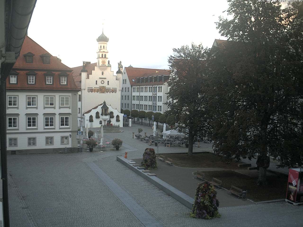 Archiv Foto Webcam Blick auf das Rathaus in Kempten
