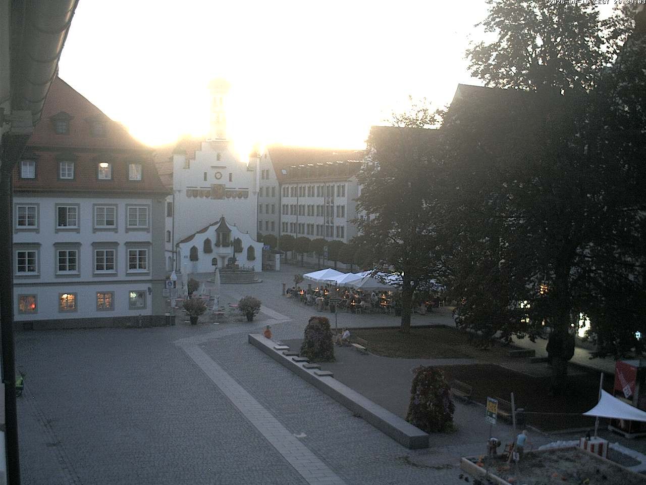 Archiv Foto Webcam Blick auf das Rathaus in Kempten