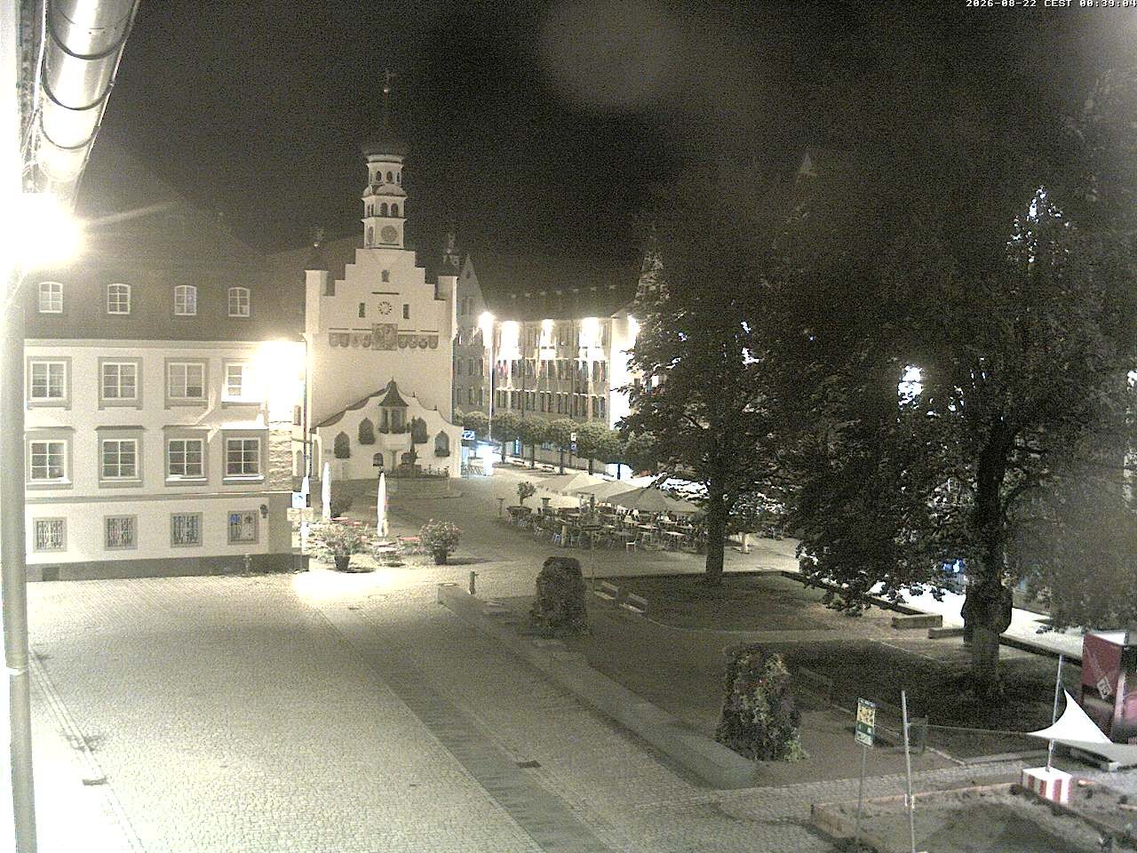 Archiv Foto Webcam Blick auf das Rathaus in Kempten