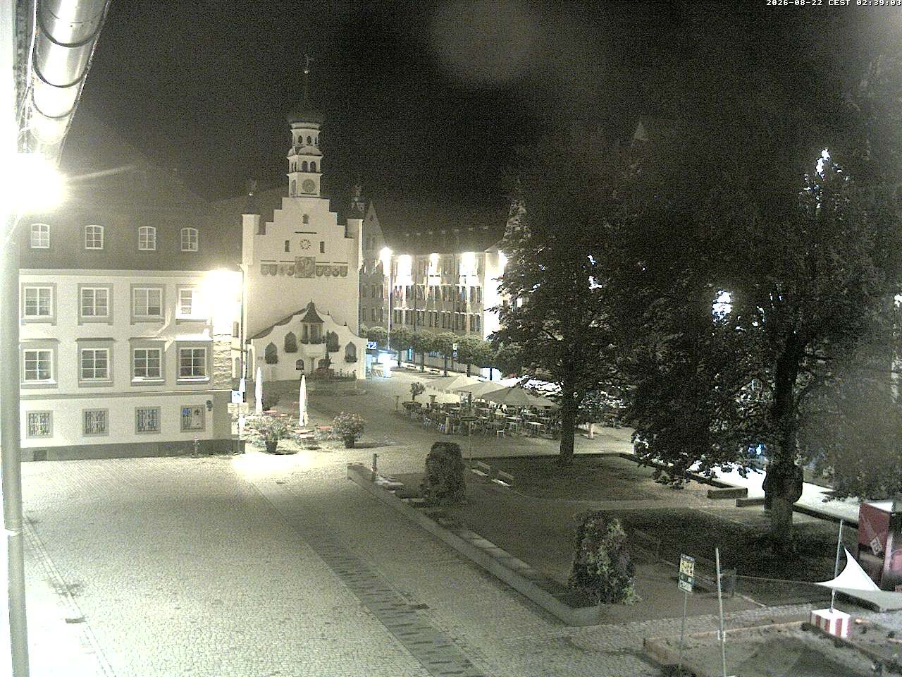Archiv Foto Webcam Blick auf das Rathaus in Kempten