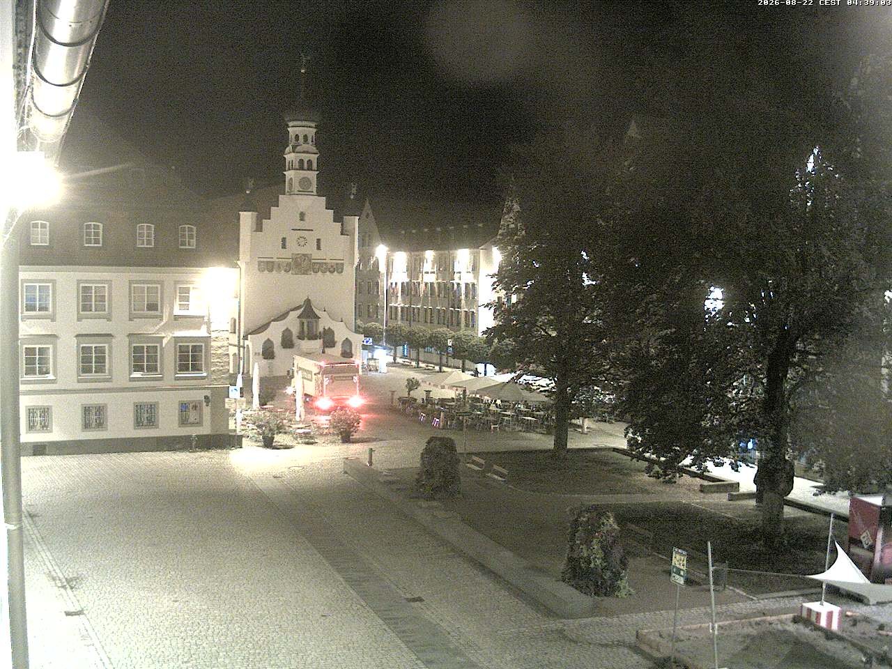 Archiv Foto Webcam Blick auf das Rathaus in Kempten