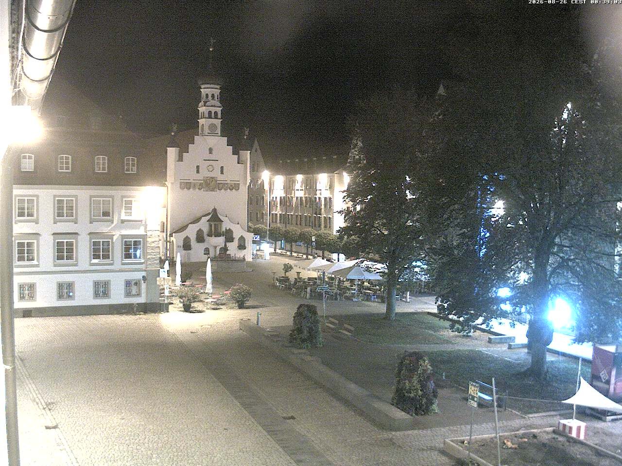 Archiv Foto Webcam Blick auf das Rathaus in Kempten