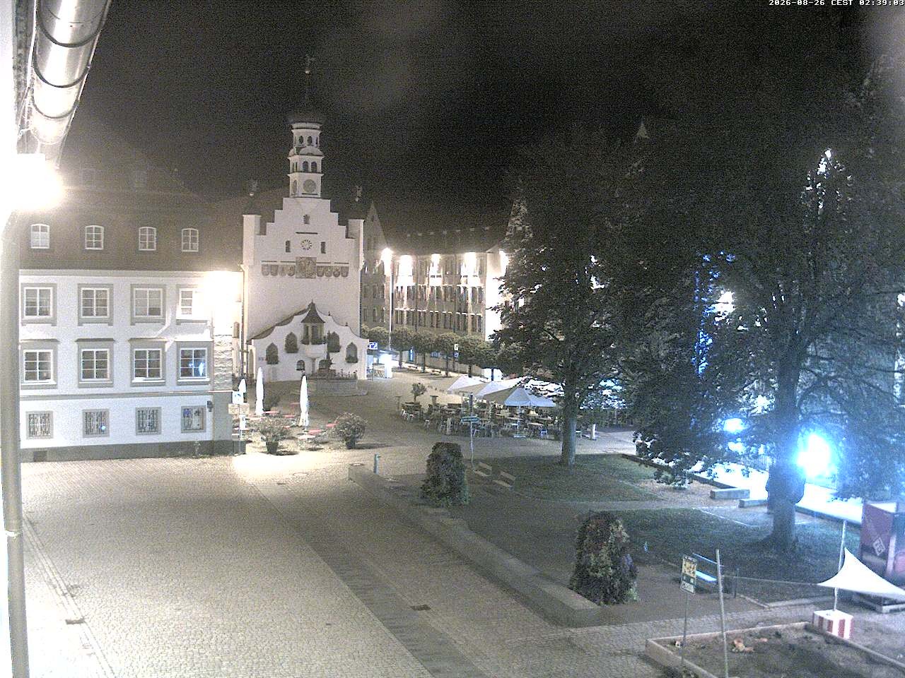 Archiv Foto Webcam Blick auf das Rathaus in Kempten