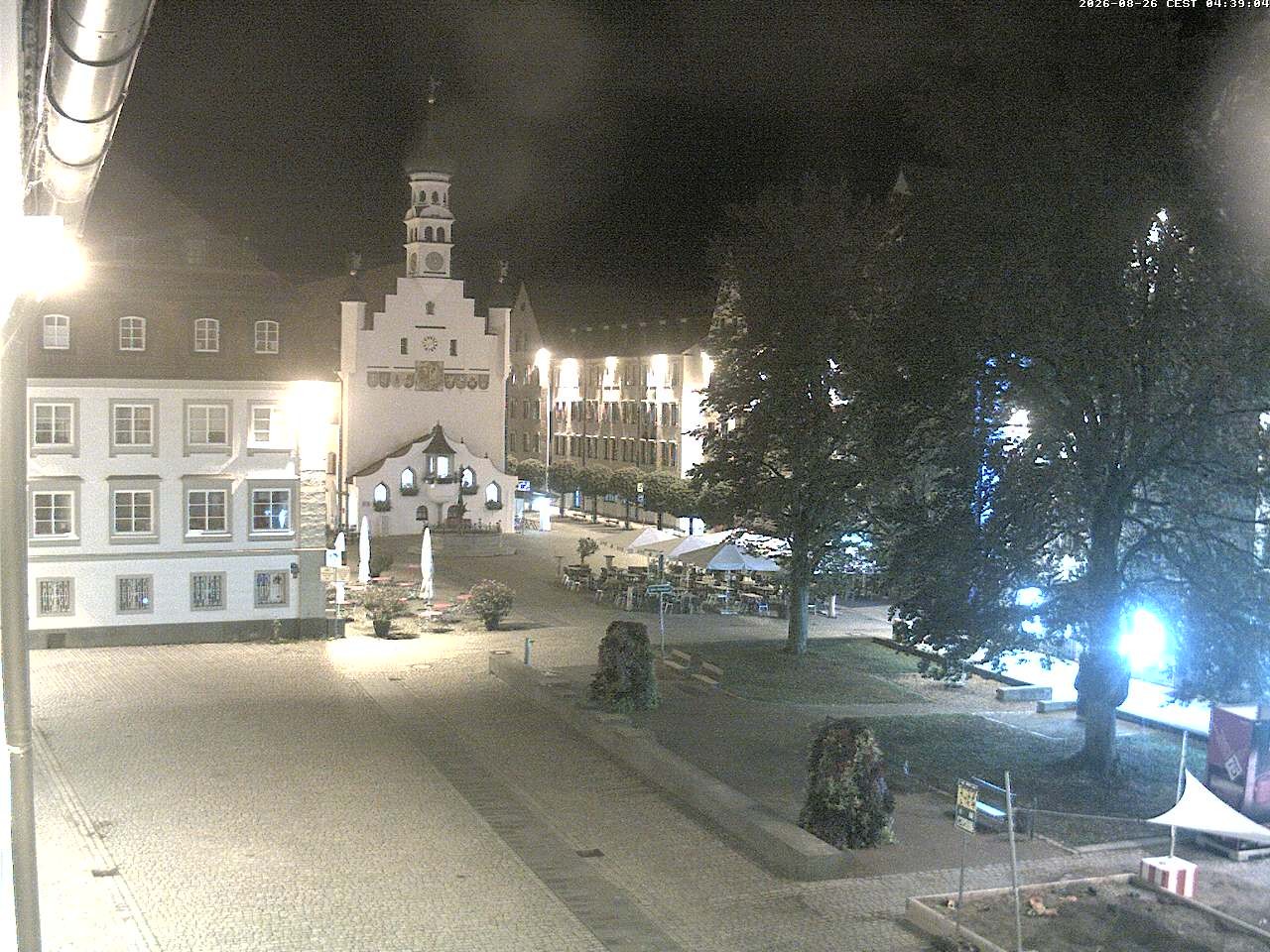 Archiv Foto Webcam Blick auf das Rathaus in Kempten
