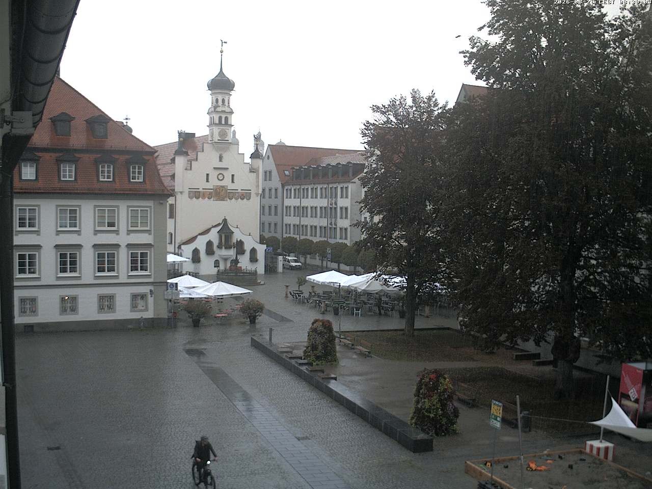 Archiv Foto Webcam Blick auf das Rathaus in Kempten