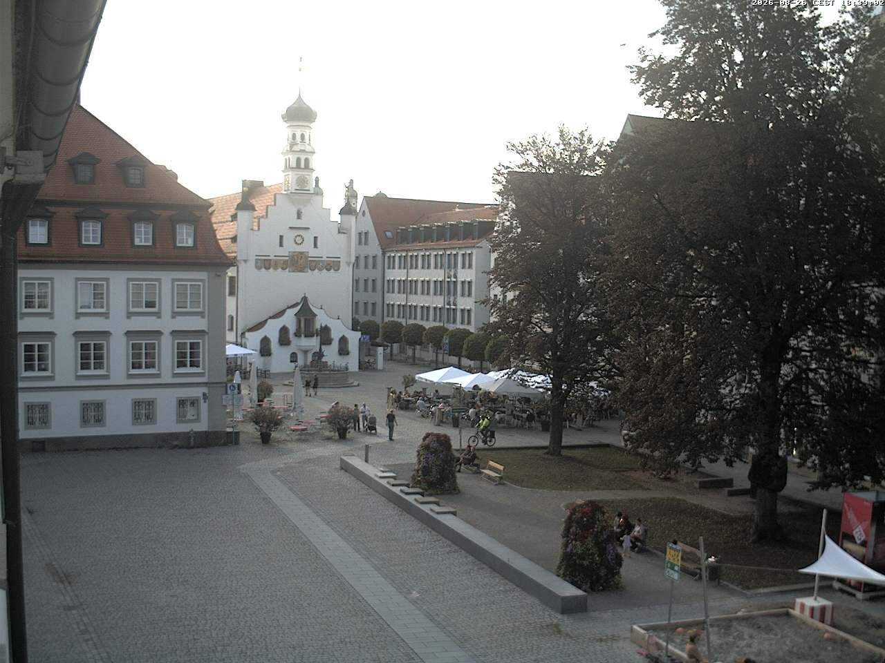 Archiv Foto Webcam Blick auf das Rathaus in Kempten