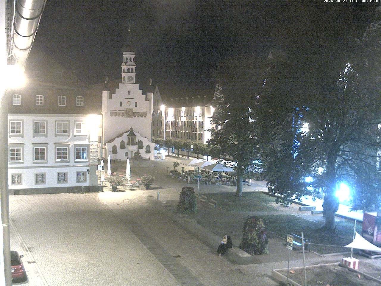Archiv Foto Webcam Blick auf das Rathaus in Kempten