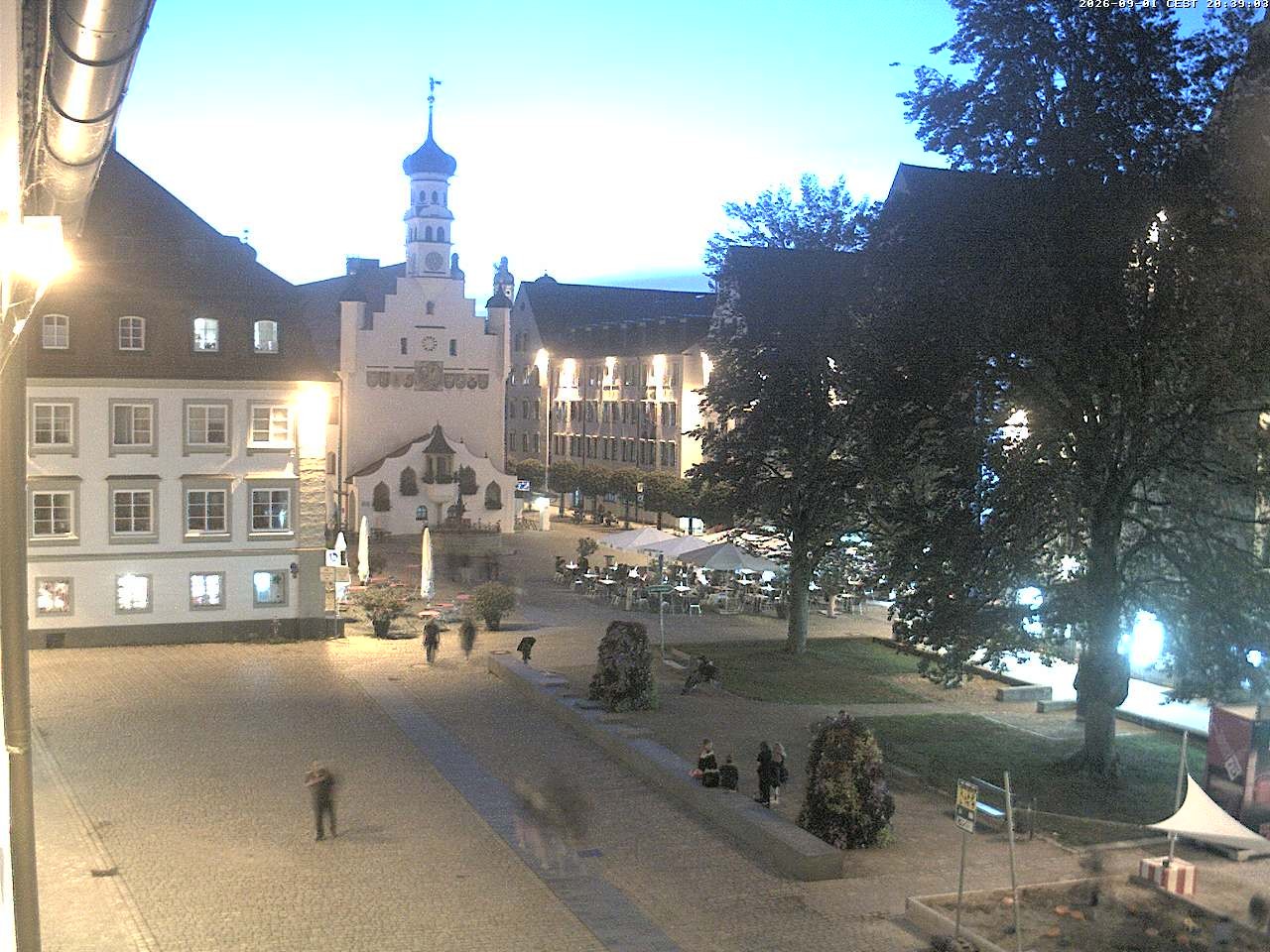 Archiv Foto Webcam Blick auf das Rathaus in Kempten