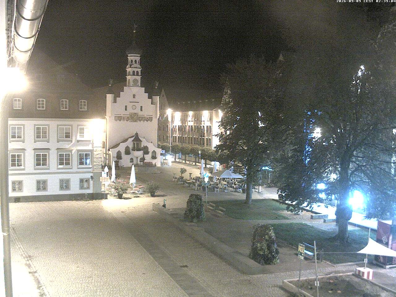 Archiv Foto Webcam Blick auf das Rathaus in Kempten