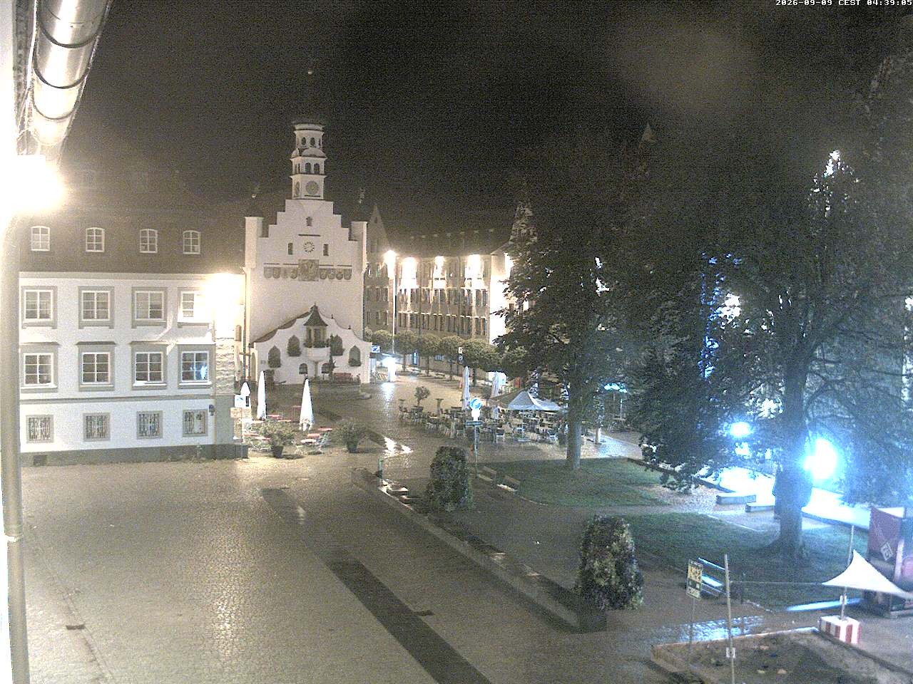 Archiv Foto Webcam Blick auf das Rathaus in Kempten