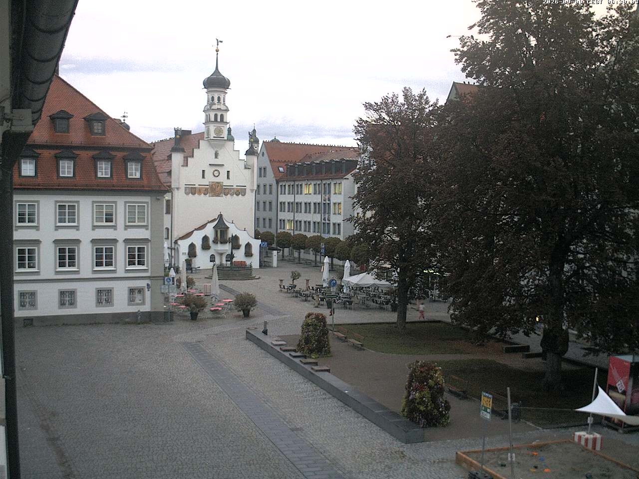 Archiv Foto Webcam Blick auf das Rathaus in Kempten