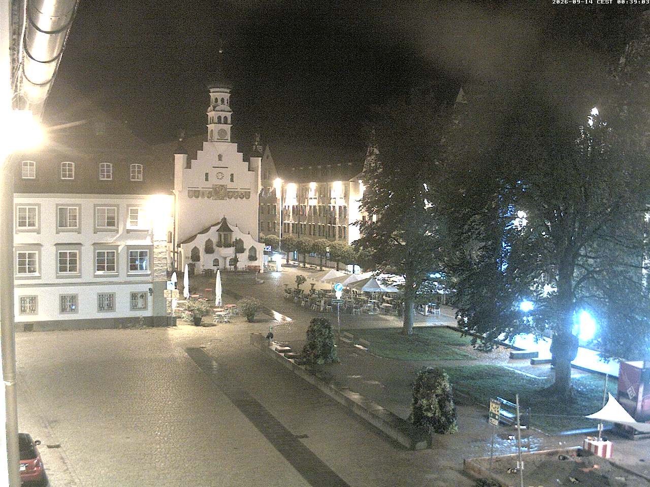 Archiv Foto Webcam Blick auf das Rathaus in Kempten