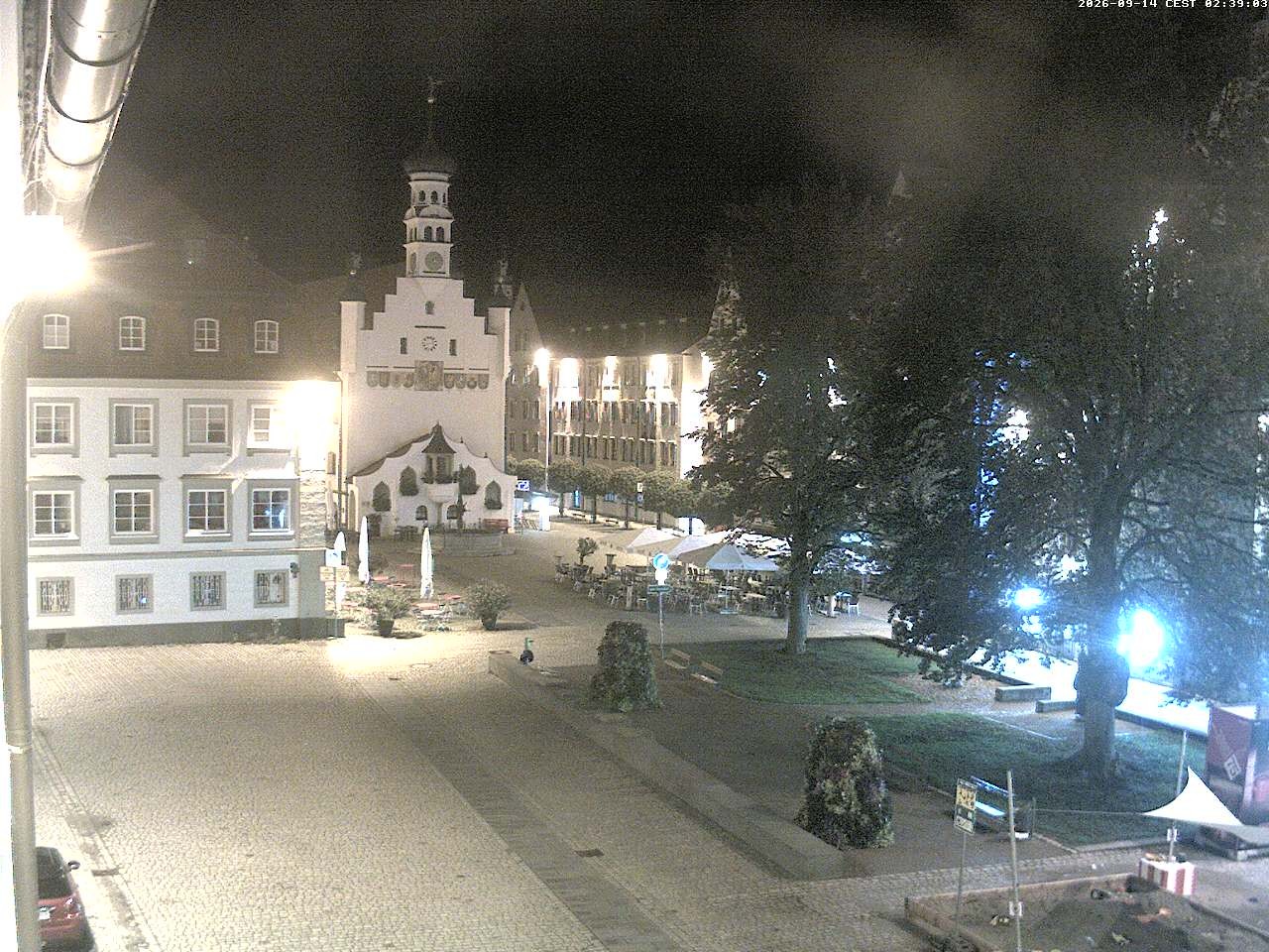 Archiv Foto Webcam Blick auf das Rathaus in Kempten
