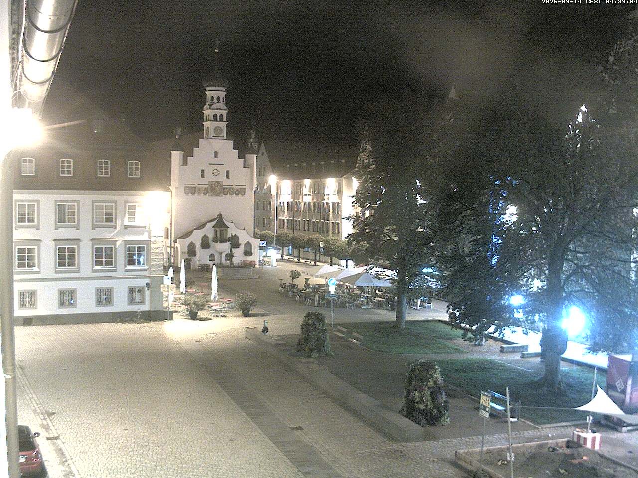 Archiv Foto Webcam Blick auf das Rathaus in Kempten