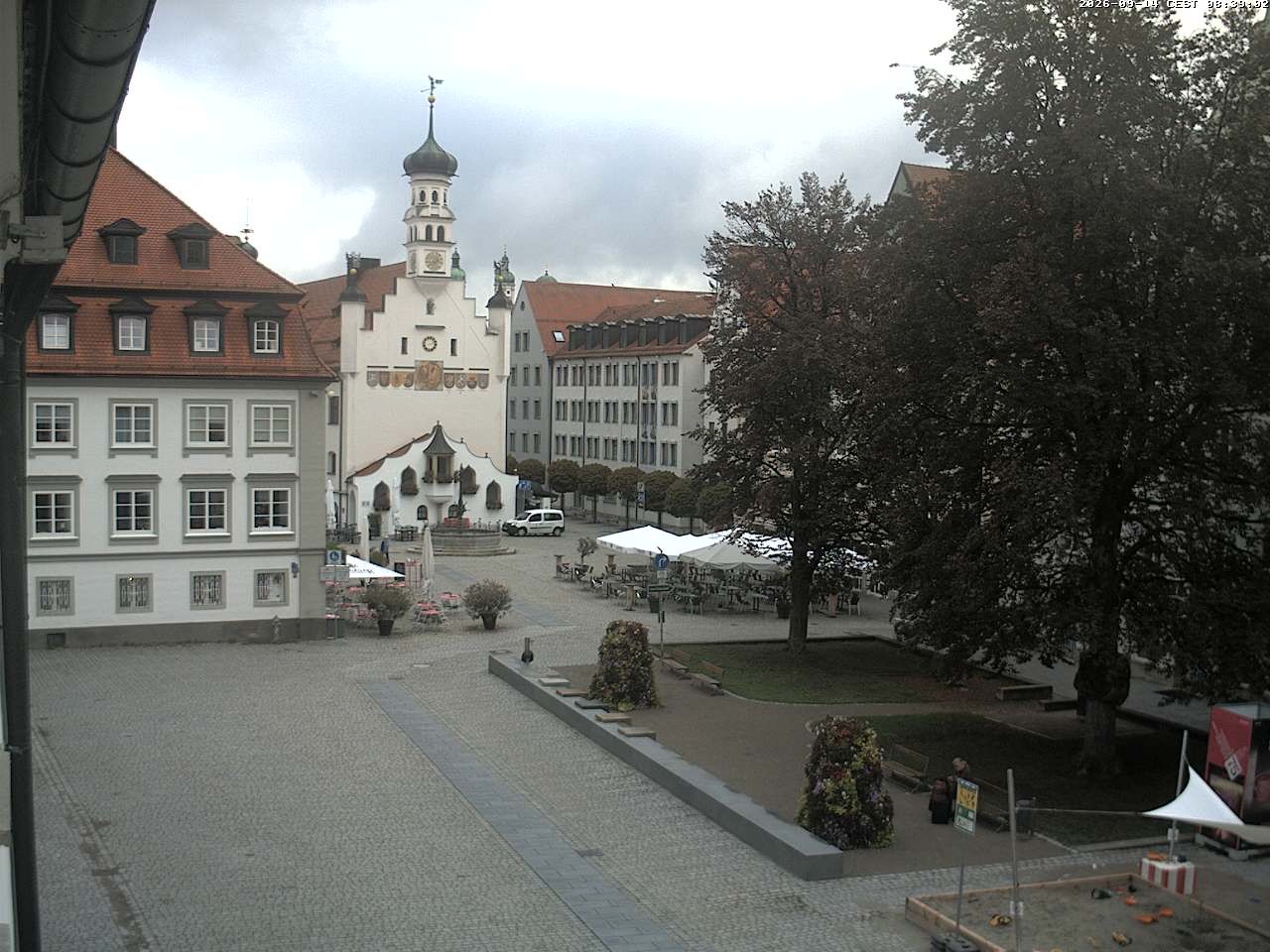 Archiv Foto Webcam Blick auf das Rathaus in Kempten